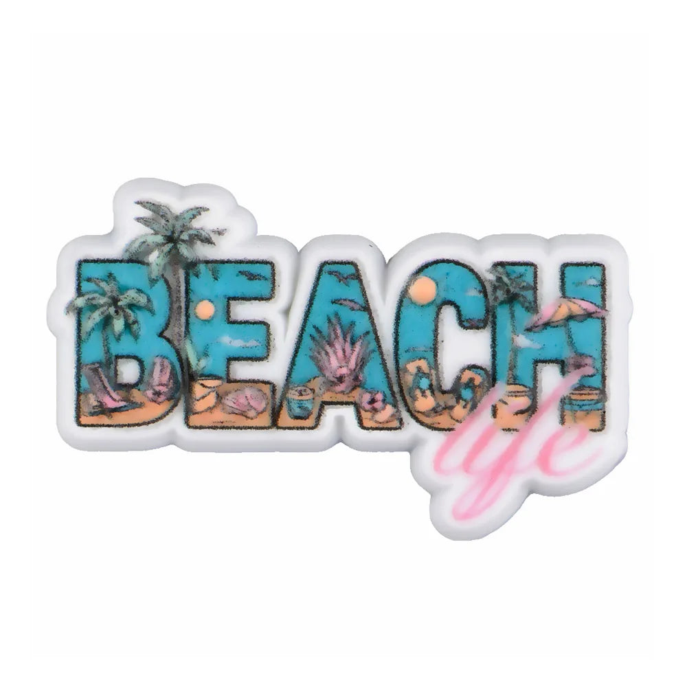 New Arrival Custom PVC Shoe Charms 3D UV Printing Flower Butterfly Design for Autism Beach Sandals Clogs Decoration Wholesale