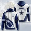 New Fashion America Hot Sale USA  Football Team Sports Hoodies 3D Print Customize Polyester Man Sports Sweatshirts Team Hoodies