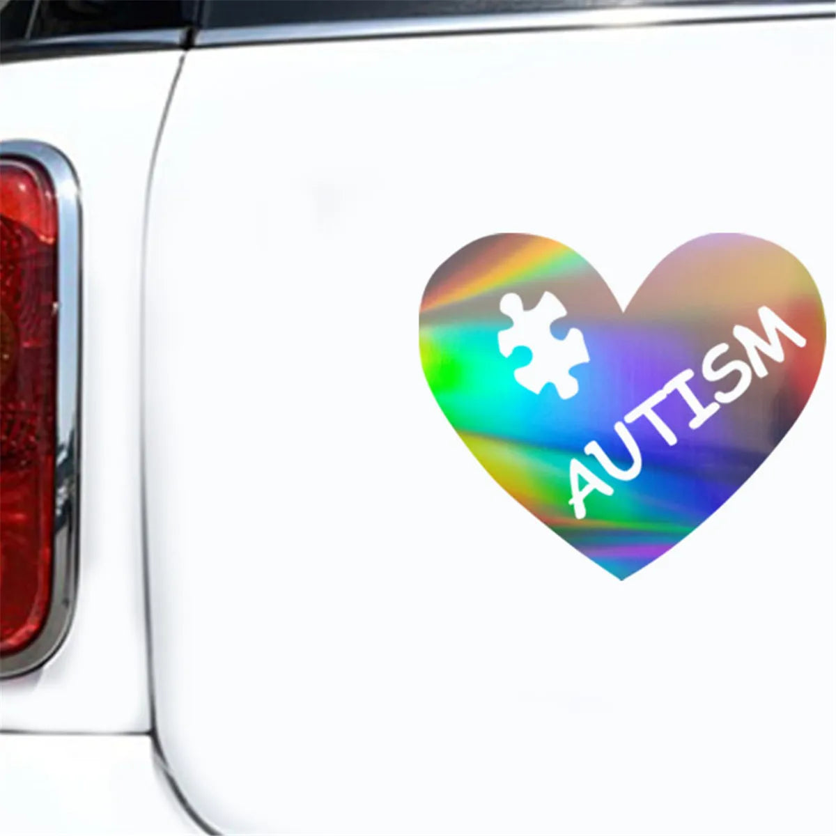 AUTISM Heart Puzzle Sticker Car Window Bumper Laptop Motorcycle Vinyl Decal Gift Die Cut Decals Latop Window Glass Vinyl Sticker