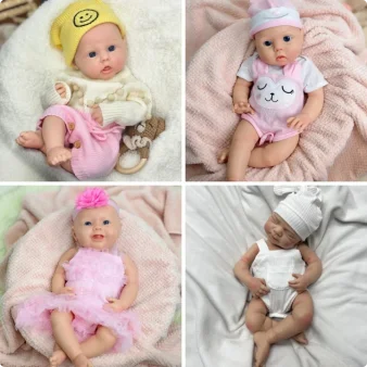 17Inch Adorable Cherubic Cheeks Reborn Doll Soft Washable Realistic Open Eyes  Skin Weighted Companion Baby Gifts