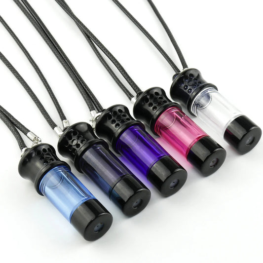 Newest Patent 1ML Fragrance Refillable Necklace Diffuser Perfume Keychain Aroma Bottle  Bottom Filling Aromatherapy Bottle