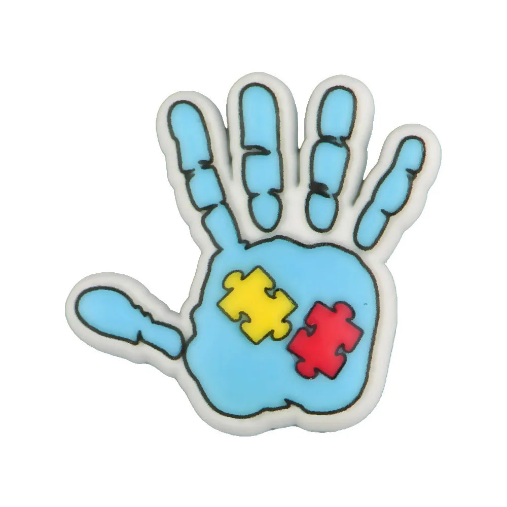 New Arrival Custom PVC Shoe Charms 3D UV Printing Flower Butterfly Design for Autism Beach Sandals Clogs Decoration Wholesale