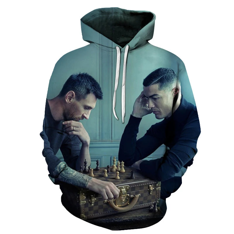 New Fashion 3D Classic Printing Hoodies Adolescent Pullover Men's Long Sleeve Tracksuit American Rugby Team Hoodies