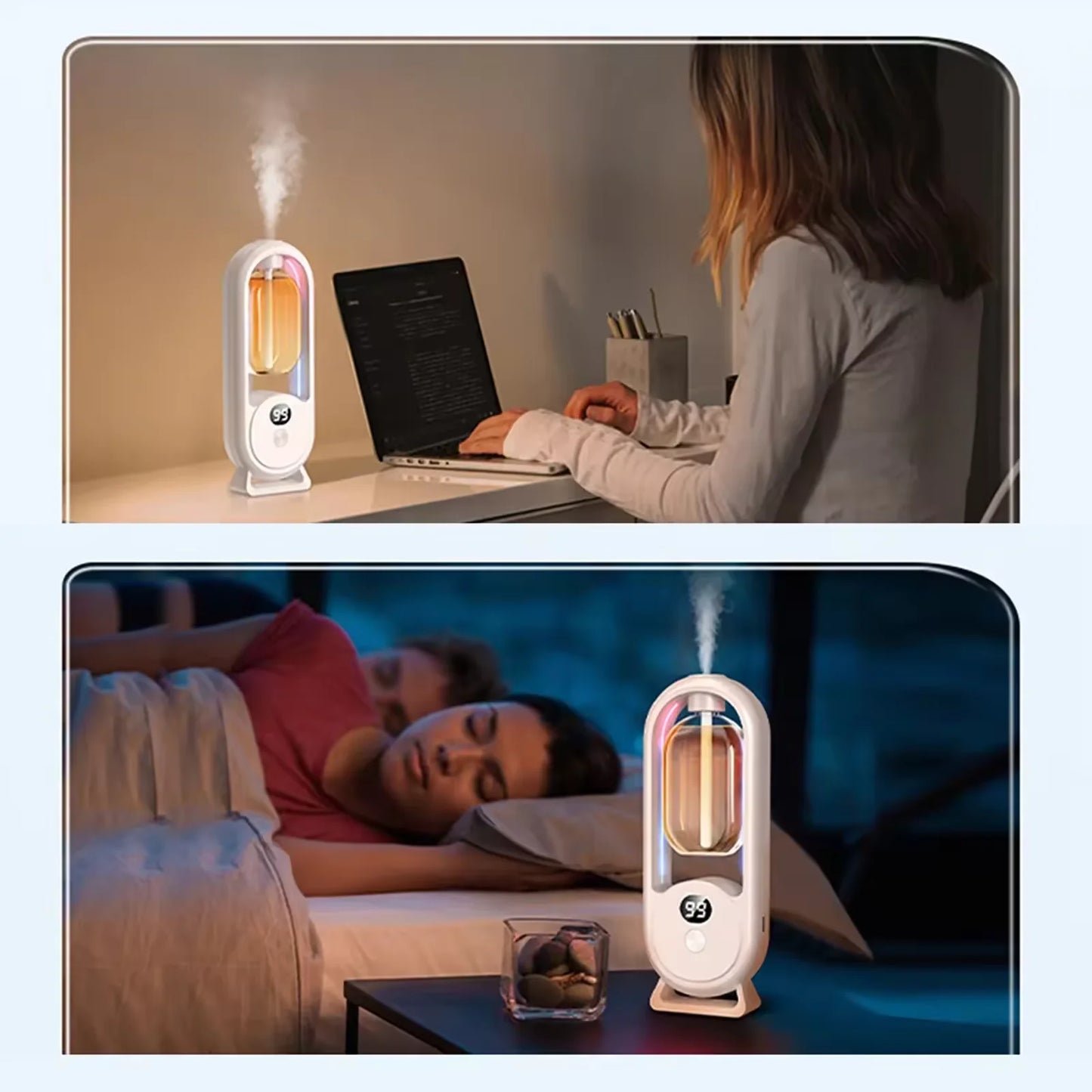 Digital Display Home Perfume Machine With Automatic Aromatherapy and Ambient Lighting Hotel Diffuser