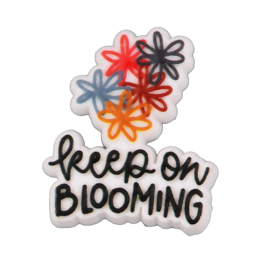 New Arrival Custom PVC Shoe Charms 3D UV Printing Flower Butterfly Design for Autism Beach Sandals Clogs Decoration Wholesale