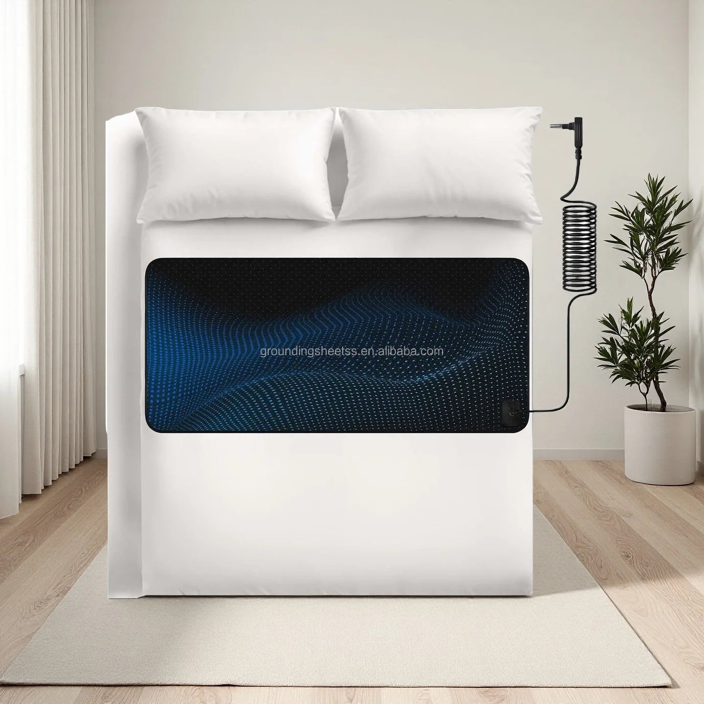 Earth Grounding Mat for Sleep - Reduce Inflammation, Pain, and Anxiety, with Conductive Material