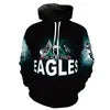 New Fashion 3D Classic Printing Hoodies Adolescent Pullover Men's Long Sleeve Tracksuit American Rugby Team Hoodies