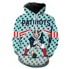 New Fashion 3D Classic Printing Hoodies Adolescent Pullover Men's Long Sleeve Tracksuit American Rugby Team Hoodies