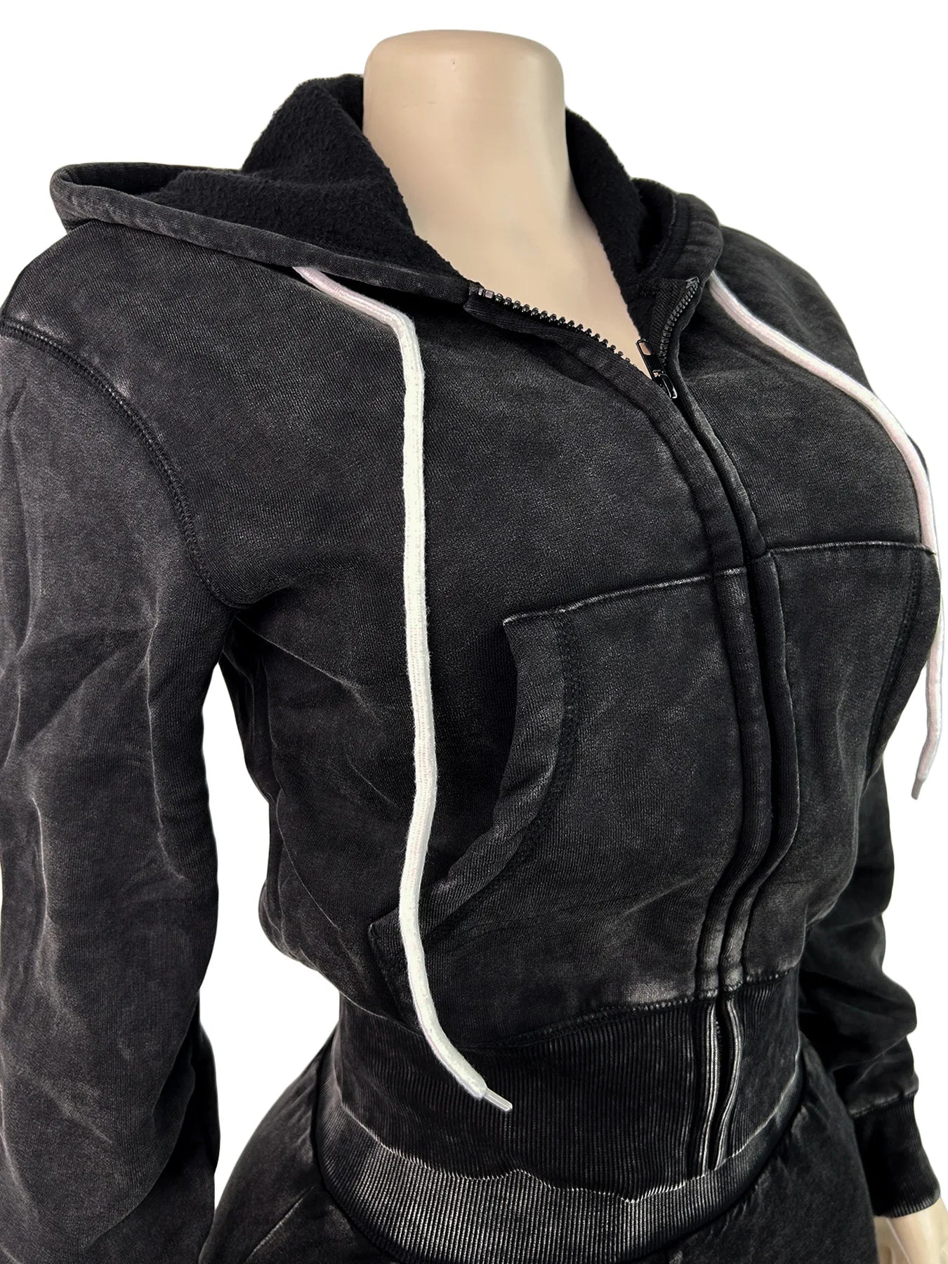 2026 Trending Spring Women Fleece Hoody and Shorts Two Pieces Sets Jogger Sets Tracksuits