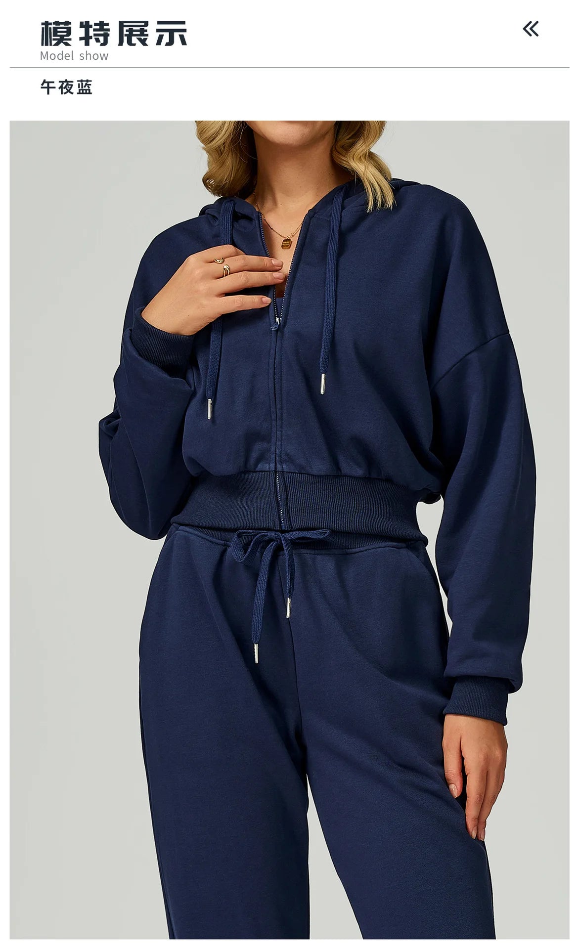 Women's Zippered Short Sweatshirt Hoodie for Autumn-Loose Fit Casual Sports Outfit for Running and Gym Wear