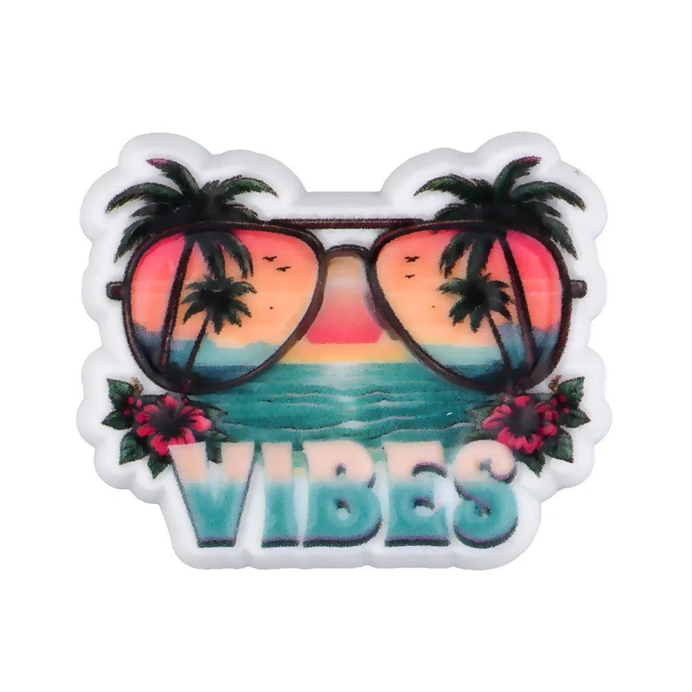 New Arrival Custom PVC Shoe Charms 3D UV Printing Flower Butterfly Design for Autism Beach Sandals Clogs Decoration Wholesale