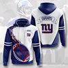 New Fashion America Hot Sale USA  Football Team Sports Hoodies 3D Print Customize Polyester Man Sports Sweatshirts Team Hoodies