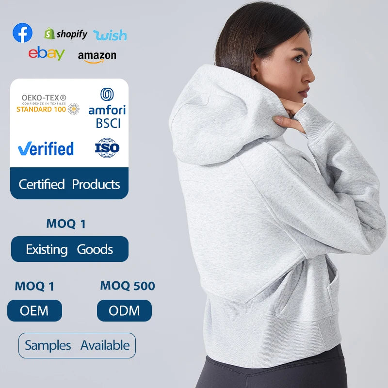 Autumn Winter New Warm Inner Velvet Sports Hoodie Stand up Collar Hoodie Half Zipper Sports Hoodie