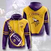 New Fashion America Hot Sale USA  Football Team Sports Hoodies 3D Print Customize Polyester Man Sports Sweatshirts Team Hoodies