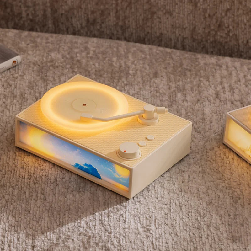 New Vinyl Record Speaker BT Speakers Aromatherapy Lamp Creative Bed Lamp Night Light