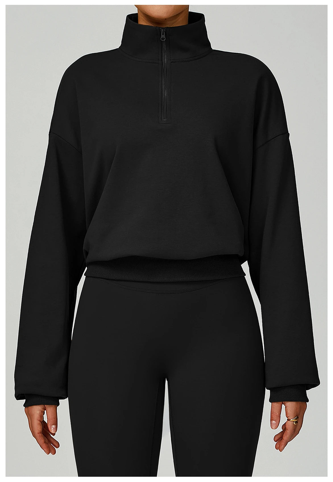 Autumn And Winter Zipper Hoodie Casual Loose Windproof Warm Versatile Hoodie Women's Running And Fitness Sportswear