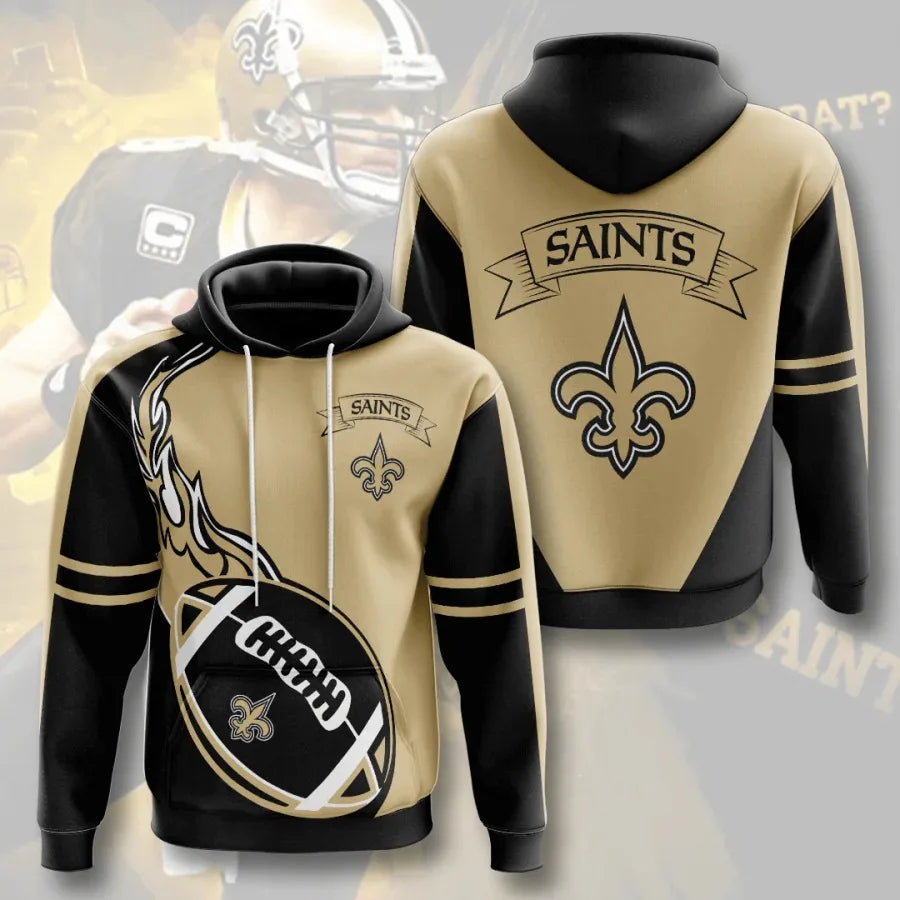 New Fashion America Hot Sale USA  Football Team Sports Hoodies 3D Print Customize Polyester Man Sports Sweatshirts Team Hoodies