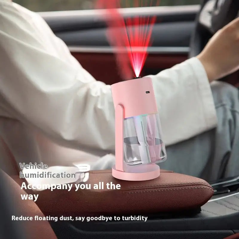 New Creative Shaking Head USB Starry Sky Projection Ultrasonic Aromatherapy Humidifier for Home Car Outdoor Use 1 Year Warranty