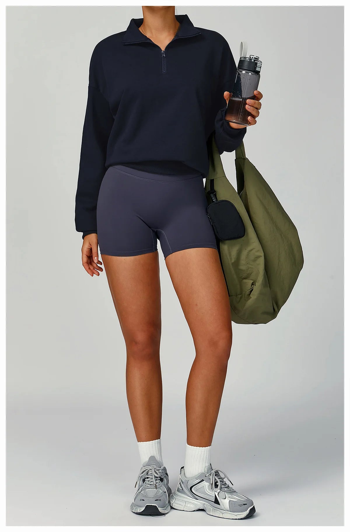Autumn And Winter Zipper Hoodie Casual Loose Windproof Warm Versatile Hoodie Women's Running And Fitness Sportswear
