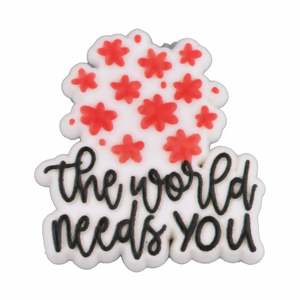New Arrival Custom PVC Shoe Charms 3D UV Printing Flower Butterfly Design for Autism Beach Sandals Clogs Decoration Wholesale