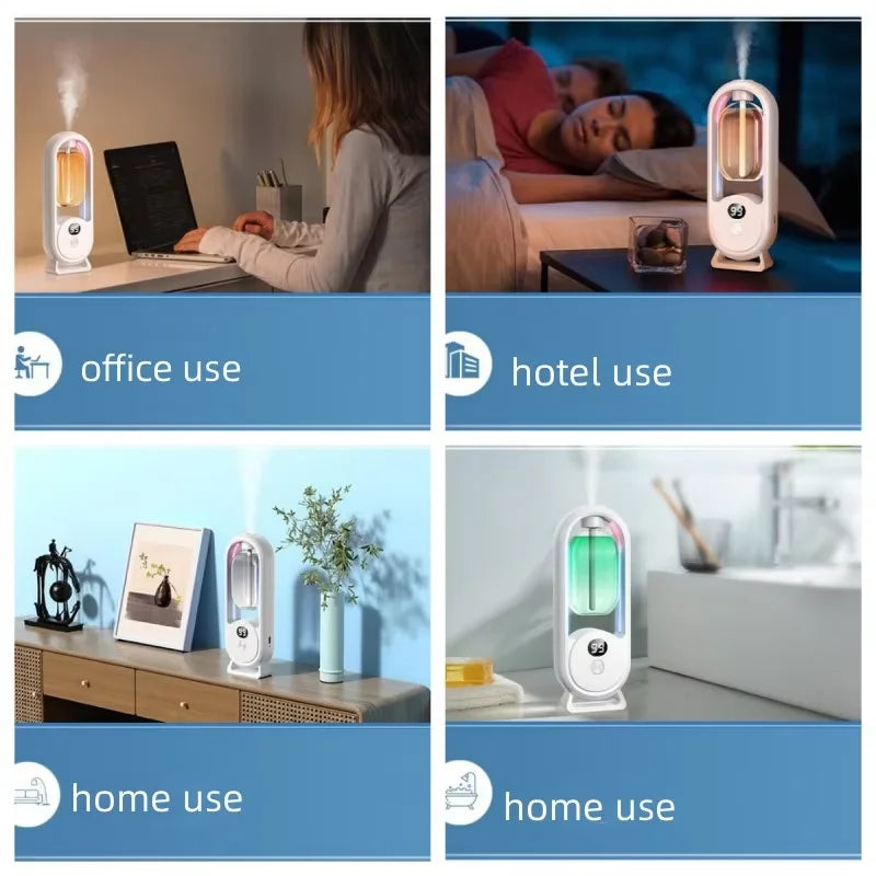 Digital Display Home Perfume Machine With Automatic Aromatherapy and Ambient Lighting Hotel Diffuser