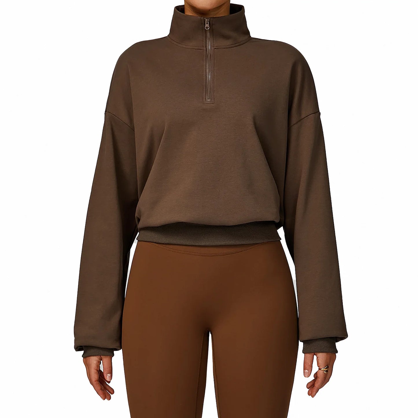 Autumn And Winter Zipper Hoodie Casual Loose Windproof Warm Versatile Hoodie Women's Running And Fitness Sportswear
