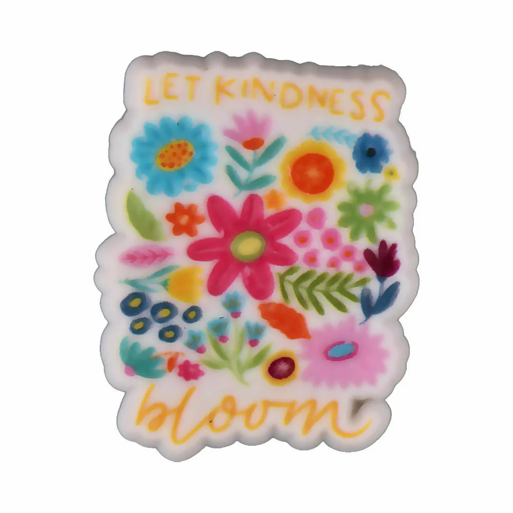 New Arrival Custom PVC Shoe Charms 3D UV Printing Flower Butterfly Design for Autism Beach Sandals Clogs Decoration Wholesale