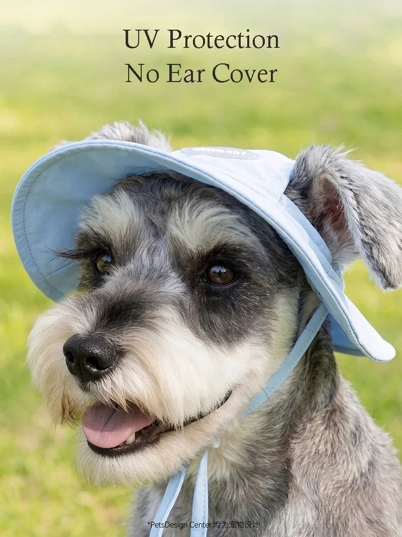 New Pet Dog Summer Vest with Cap Cooling Breathable Sun Protective UV Shirt for Dogs&Cats，Lightweight Outdoor Pet Clothes Set