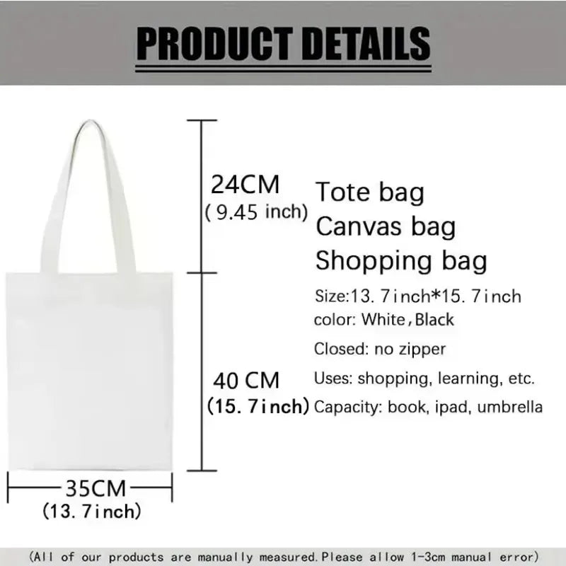Funny Dachshund Dog Canvas Tote Bag Selfie Puppy Eco Friendly Reusable Shopping Shoulder Bags Large Handbag for Women