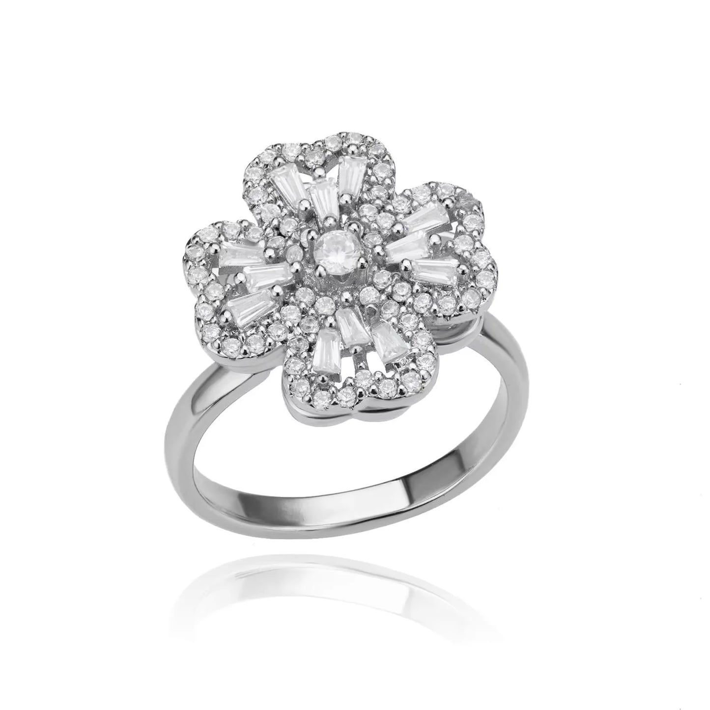 Anti Stress Anxiety Fidget Rings for Women Stainless Steel Sunflower Sun Star Spinner Ring Christmas Jewelry Gifts Dropshipping