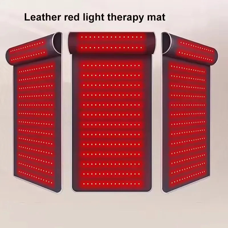 Red Light Therapy Mat with Ergonomic Neck Support & Far Infrared Heating - Full Body Pain Relief for Home & Clinical Use - 675