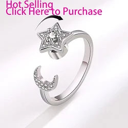 VENTFILLE 925 Sterling Silver Sunflower Diamond Zircon Rotatable Ring For Women Gift Relieve Stress Ring Jewelry Wholesale