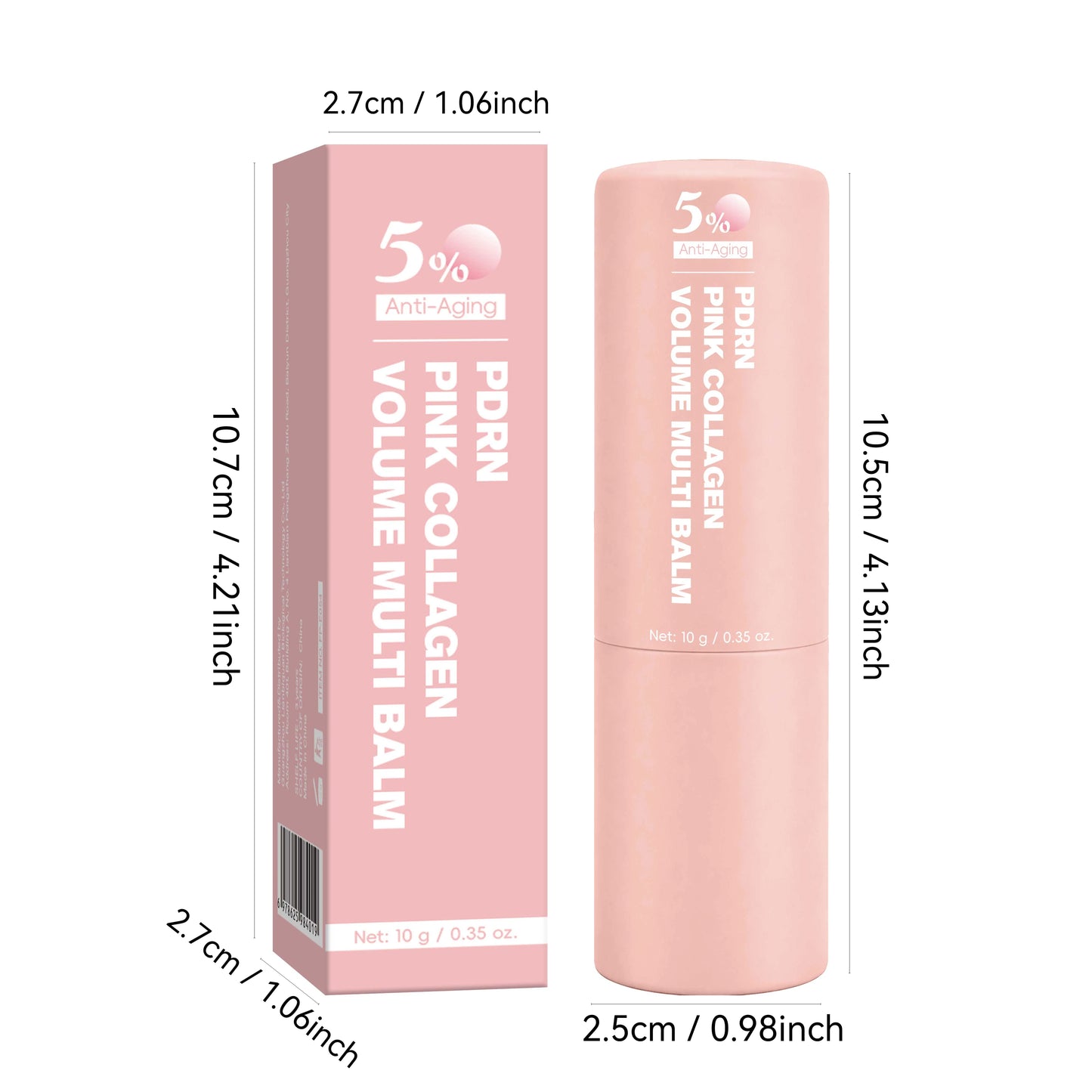 PDRN Pink Collagen Volume Multi Balm | All In One Volufiline, PDRN, NAD Stick ,Helping Look of Fine Lines, Firming Care,Lip Care
