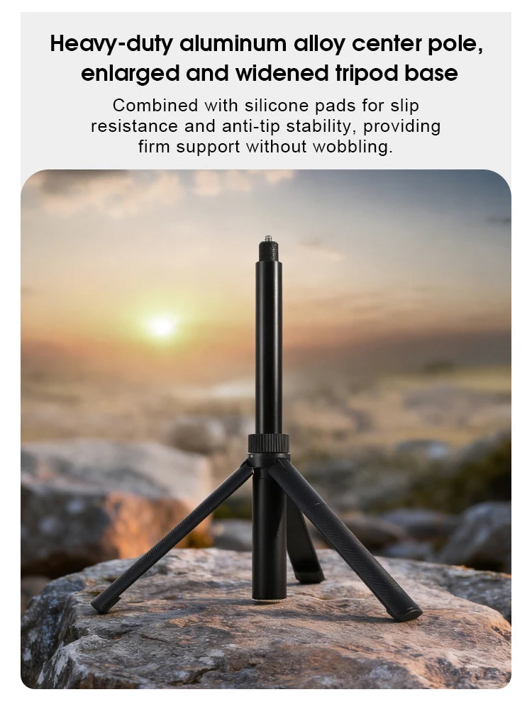 3-in-1 Bullet Time Selfie Stick Tripod for Insta360 X5 X4 Invisible Pole 75°/90° Rotatable with Wireless Remote for Vlog Travel