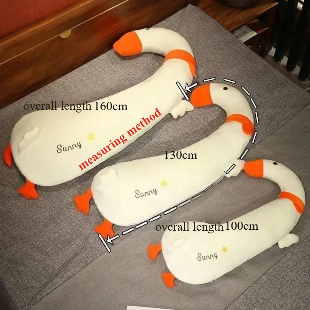 Cute Long Body Pillow Plush Animal Hugging Pillow for Side Sleeping Cuddly Gift for Girlfriend Best Friend Birthday Gift