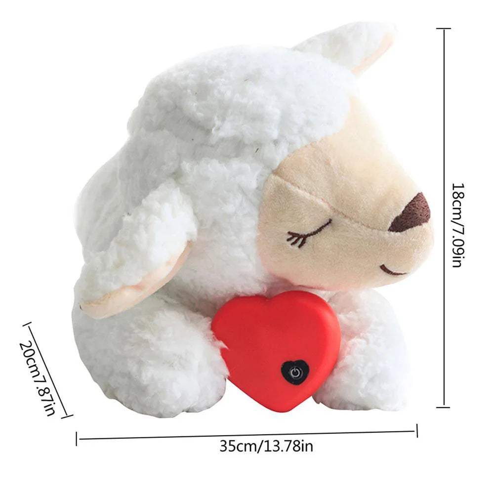 Heartbeat Dog Anxiety Relief Plush Toy Pet Comfortable Behavioral Training Play Aid Tool Soft Plush Sleeping Buddy For Small Dog