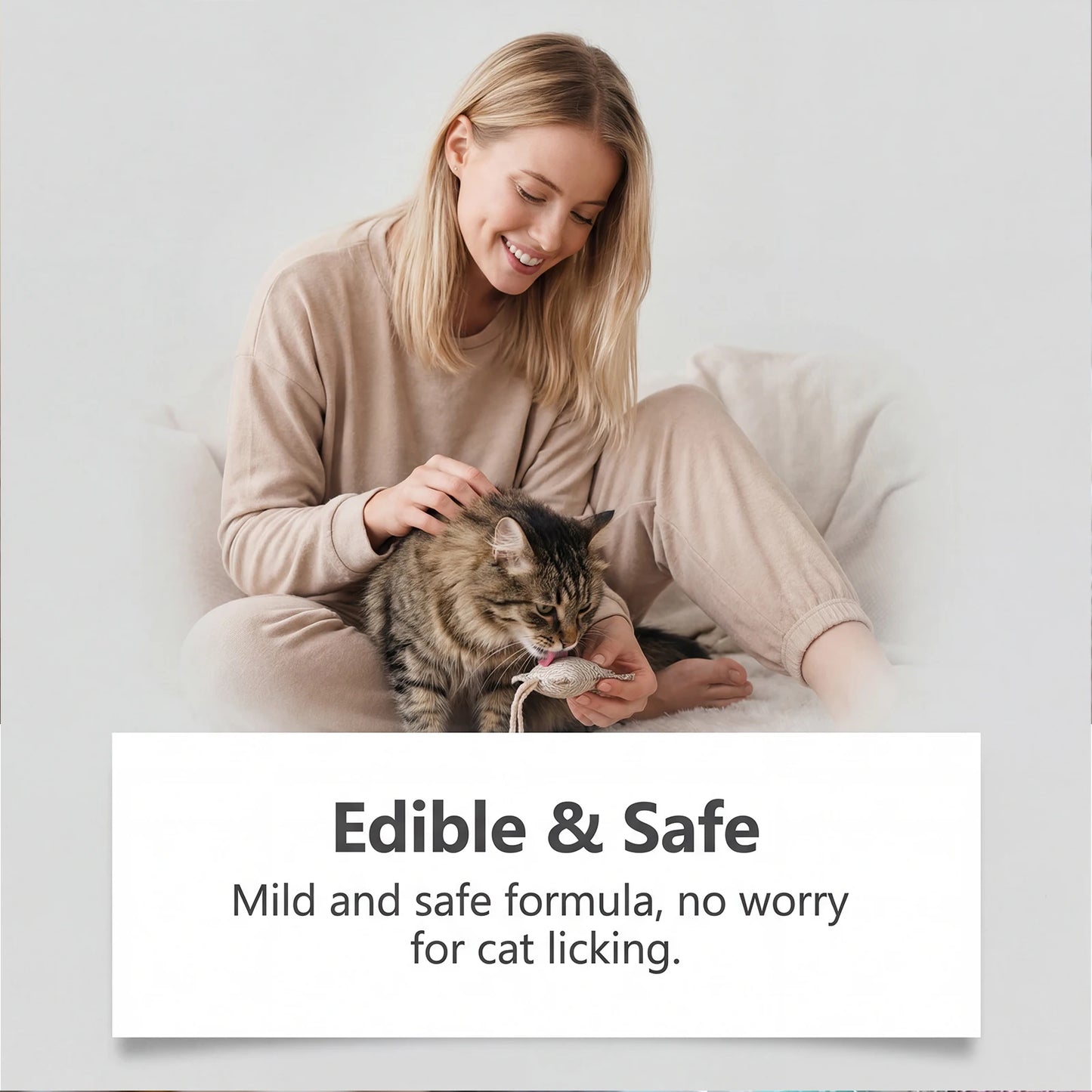 Cat Calming Spray with Catnip Extract 50ml Natural Pet Anxiety Relief Spray Reduce Scratching & Stress Interactive Toy Cat Train