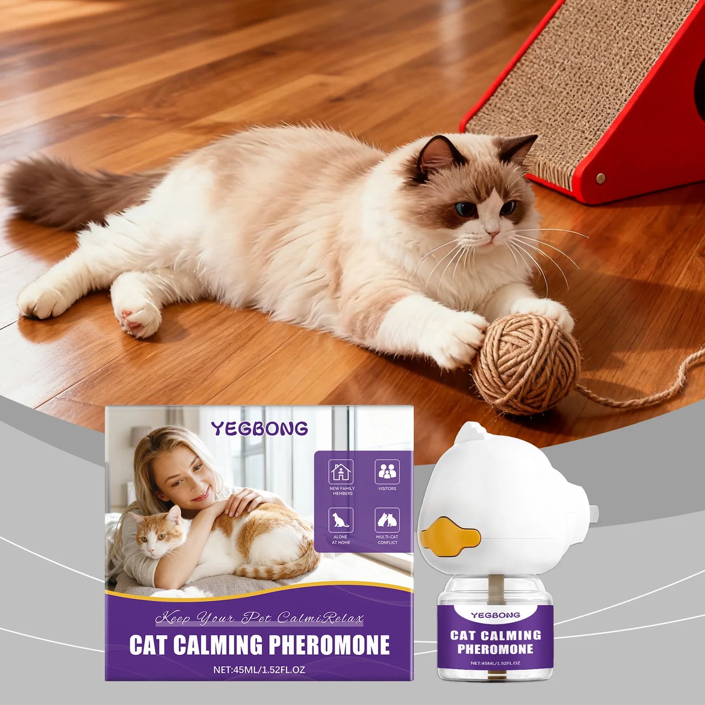 Pet Emotional Soothing Device Relieve Anxiety Reduce Scratching and Disorderly Urination Behavior Pet Interactive Nursing Device