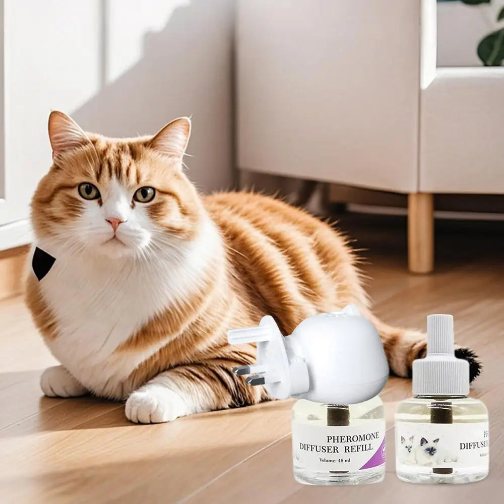 Pet Pheromone Diffuser To Calm Cats Calming Pheromone Diffuser For Calm Relaxing Home Indoor Cat Calming Aid Supplies US/EU/UK