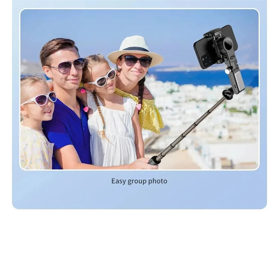 MEUYAG Selfie Stick Gimbal Stabilizer 360° rotation With Bluetooth Remote Intelligent AI Follow-Up Anti Shake Pan Tilt Tripod