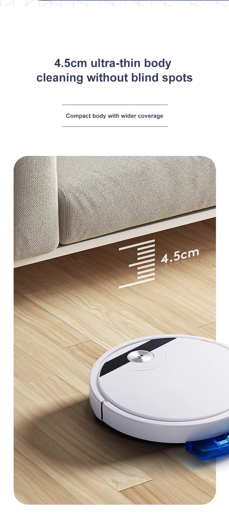 Household Sweeping Robot 2800PA 3-in-1 Smart Robot Vacuum Cleaner With Remote Control&APP Super Quiet Wet&dry Mopping Floor﻿