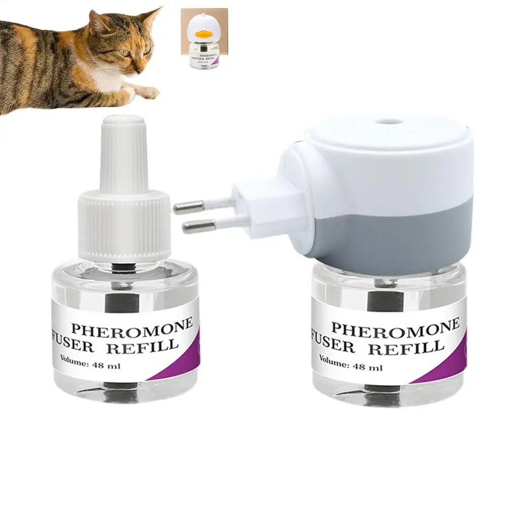 Pet Pheromone Diffuser To Calm Cats Calming Pheromone Diffuser For Calm Relaxing Home Indoor Cat Calming Aid Supplies US/EU/UK