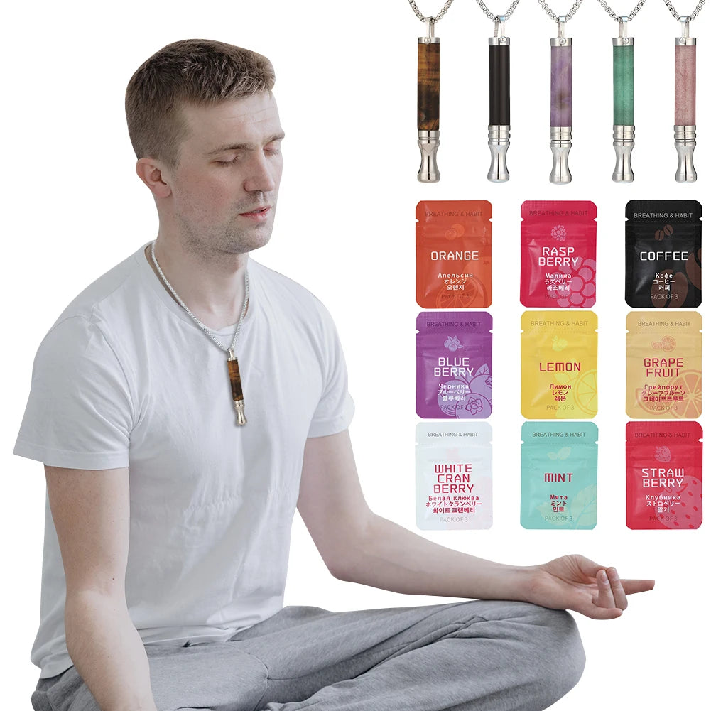 Anxiety Breathing Necklace Breathlace Stress Anxiety Relief Chain for Adults