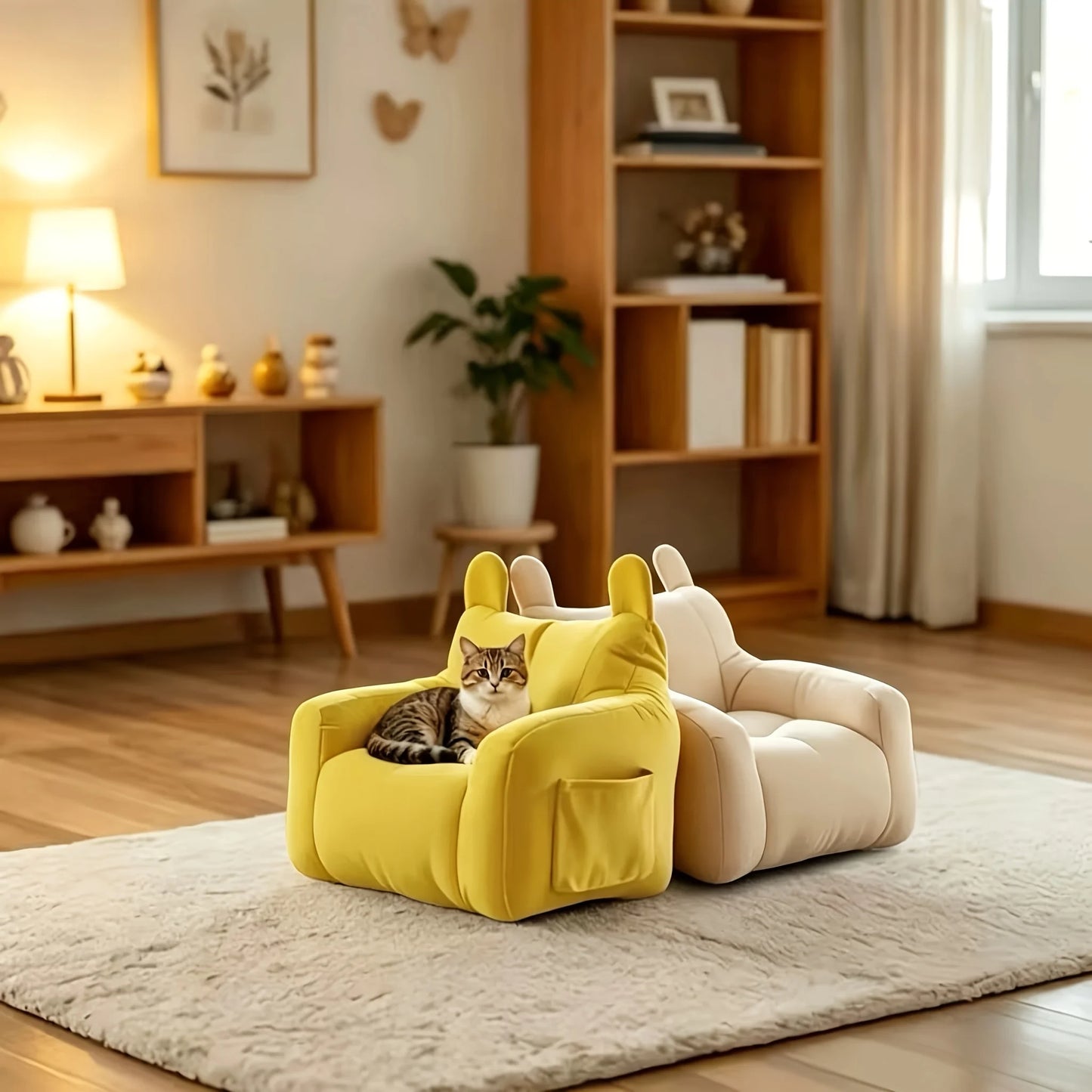 Pet cat sofa a stylish pet bed suitable for all seasons.can be placed in various scenarios, comfort, warmth and breathability.