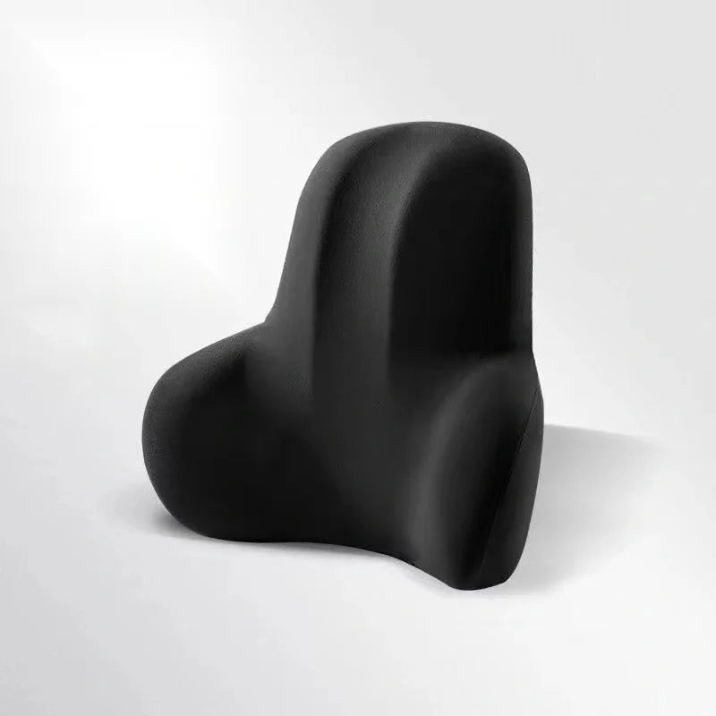 Two-In-One Memory Slow Rebound Lumbar Support Cushion for Lower Back Pain Relief Scientifically Designed Arc Shape