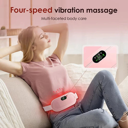 Heating Pad For Period Cramps 3-Speed Adjustment Portable Cordless Rechargeable Heating Pad For Menstrual Pain Relief Electric