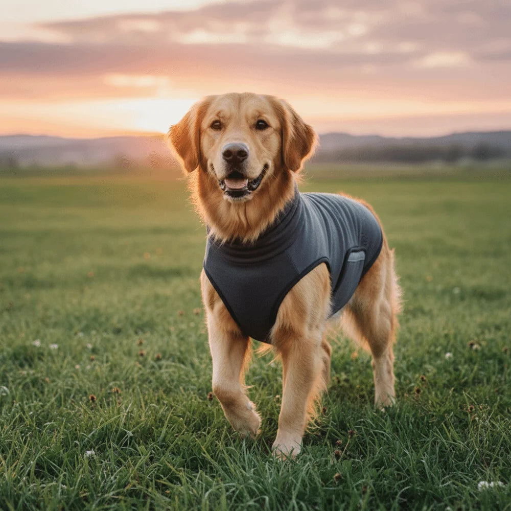 Noise-proof Dog Anxiety Vest Breathable Reflective strip Pet Soothing Clothes Comfortable Soft Pet Anti-Scare Pullover