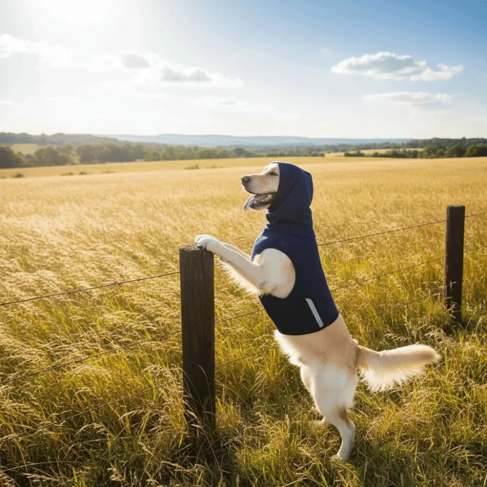 Noise-proof Dog Anxiety Vest Breathable Reflective strip Pet Soothing Clothes Comfortable Soft Pet Anti-Scare Pullover