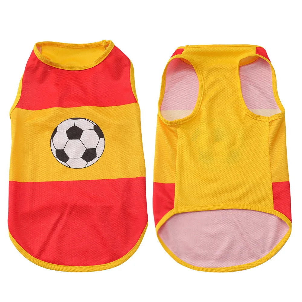 Pet Dog Tank Top for Dogs Breathable Summer Dog Shirt Printed Small Medium Sized Dogs Clothing