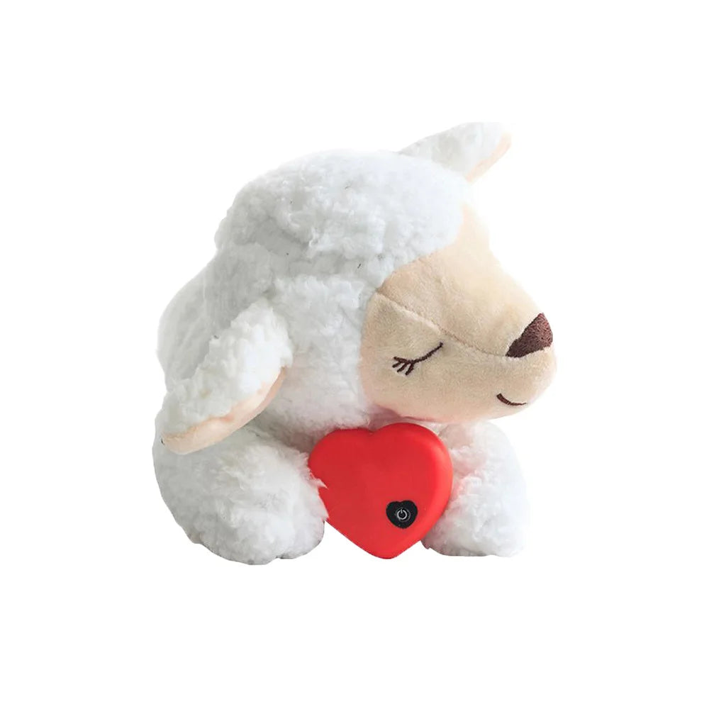 Heartbeat Dog Anxiety Relief Plush Toy Pet Comfortable Behavioral Training Play Aid Tool Soft Plush Sleeping Buddy For Small Dog